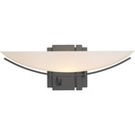 Oval Impressions Wall Sconce - Black / Opal