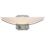 Oval Impressions Wall Sconce - Sterling / Opal