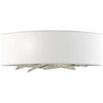 Brindille Horizontal Wall Sconce - Sterling / Natural Anna