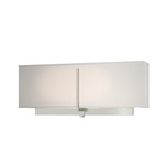 Exos Square Wall Sconce - Sterling / Flax