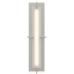 Ethos Wall Sconce - Sterling / Seeded Clear