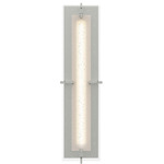 Ethos Wall Sconce - Sterling / Seeded Clear