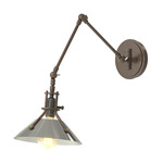 Henry Swing Arm Wall Sconce - Bronze / Sterling