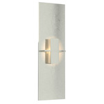 Aperture Vertical Wall Sconce - Sterling / White Art
