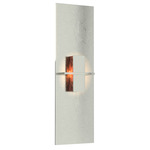 Aperture Vertical Wall Sconce - Sterling / Topaz