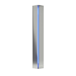 Gallery Small Wall Sconce - Sterling / Blue