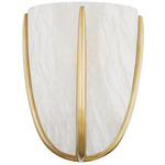 Wheatley Wall Sconce - Aged Brass / Alabaster