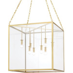 Catskill Pendant - Aged Brass / Clear