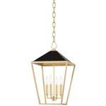 Paxton Pendant - Gold Leaf / Black