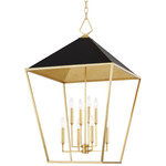 Paxton Pendant - Gold Leaf / Black