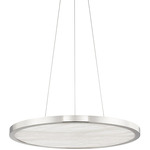 Eastport Pendant - Polished Nickel / Alabaster