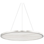 Eastport Pendant - Polished Nickel / Alabaster