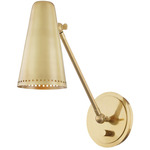 Easley Swing Arm Wall Sconce - Aged Brass