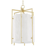 Flatbush Pendant - Aged Brass / Alabaster