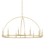 Howell Chandelier - Aged Brass