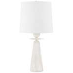 Montgomery Table Lamp - Alabaster / Belgian Linen