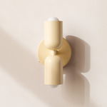 Up Down Wall Sconce - Bone Canopy / Bone Upper Shade