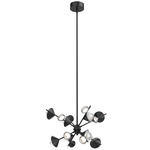 Geode Chandelier - Black / Frosted