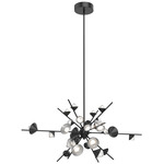 Geode Chandelier - Black / Frosted