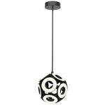 Magellan Rings Pendant - Black / Frosted