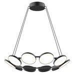 Novel Chandelier - Black / Frosted