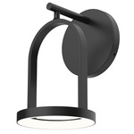 Trek Outdoor Wall Sconce - Black / Frosted