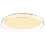 Hampton Ceiling Flush Light - Clear / Frosted