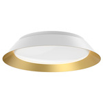 Jasper Wall / Ceiling Light - White / Gold