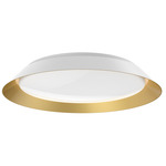 Jasper Color Select Wall / Ceiling Light - White / Gold