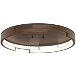 Anello Minor Ceiling Light Fixture - Walnut / Frosted