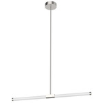 Akari Pendant - Brushed Nickel / Frosted