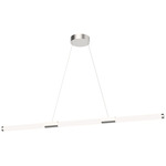 Akari Linear Pendant - Brushed Nickel / Frosted