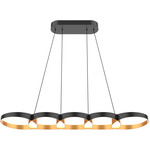 Maestro Linear Pendant - Black / Gold