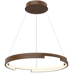 Anello Minor Pendant - Walnut / Frosted