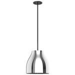 Trinity Dome Pendant - Black / Chrome