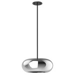 Trinity Low Pendant - Black / Chrome