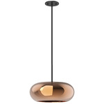 Trinity Low Pendant - Black / Copper