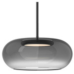 Trinity Low Pendant - Black / Smoked