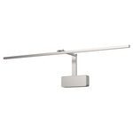 Vega Minor Picture Light - Brushed Nickel / Frosted