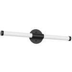 Akari Bathroom Vanity Light - Black / Frosted