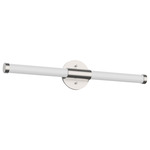 Akari Bathroom Vanity Light - Brushed Nickel / Frosted