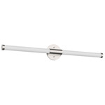 Akari Bathroom Vanity Light - Brushed Nickel / Frosted