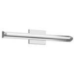 Plymouth Bathroom Vanity Light - Chrome / Frosted