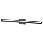 Plymouth Bathroom Vanity Light - Black / Frosted