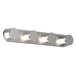 Edna Bathroom Vanity Light - Brushed Nickel / Frosted