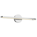 Marlon Bathroom Vanity Light - Chrome / Clear