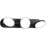 Novel Bathroom Vanity Light - Black / Frosted