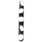 Novel Bathroom Vanity Light - Black / Frosted