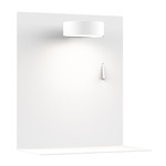 Dresden Puck Wall Sconce with USB - White / Frosted