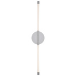 Motif Double Wall Sconce - Chrome / Clear